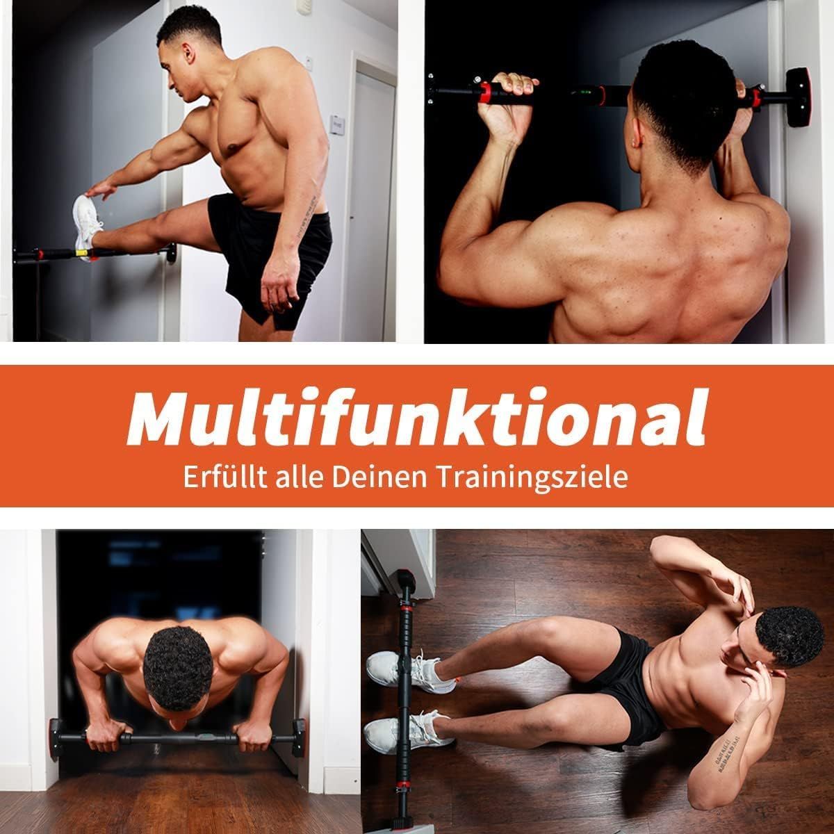 DH FitLife Klimmzugstange für Türrahmen ohne Schrauben
