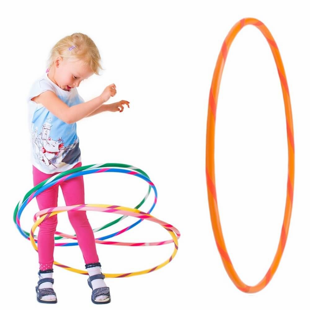 Hoopomania Kinder-Hula-Hoop mit Grip-Tape | Ø 80 cm Orange-Orange 1 St