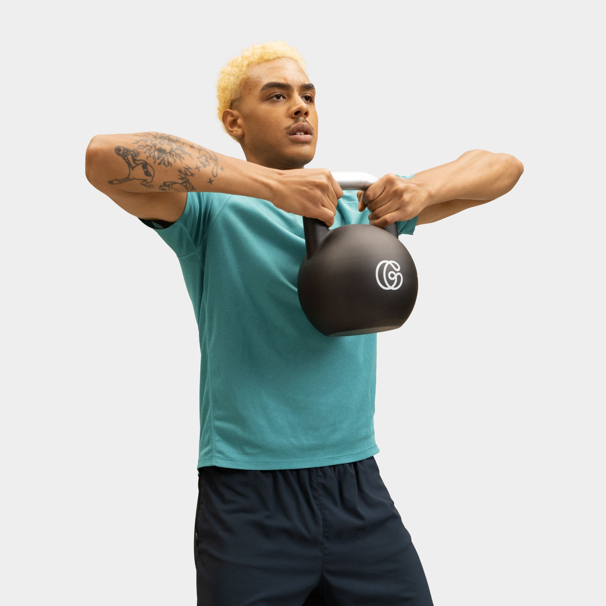 Gymondo Kettlebell aus Gusseisen in schwarz