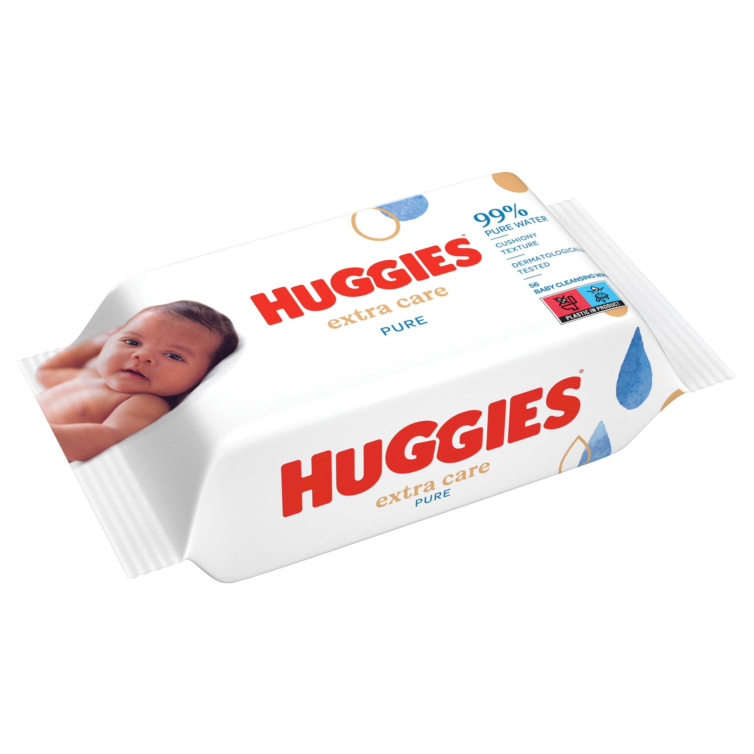 Huggies Pure Extra Care Baby Feuchttücher Tücher Parfümfrei 12x56 St