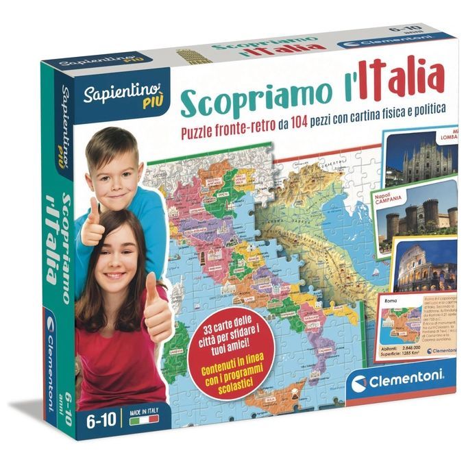 Clementoni Sapientino Più Scopriamo l'Italia