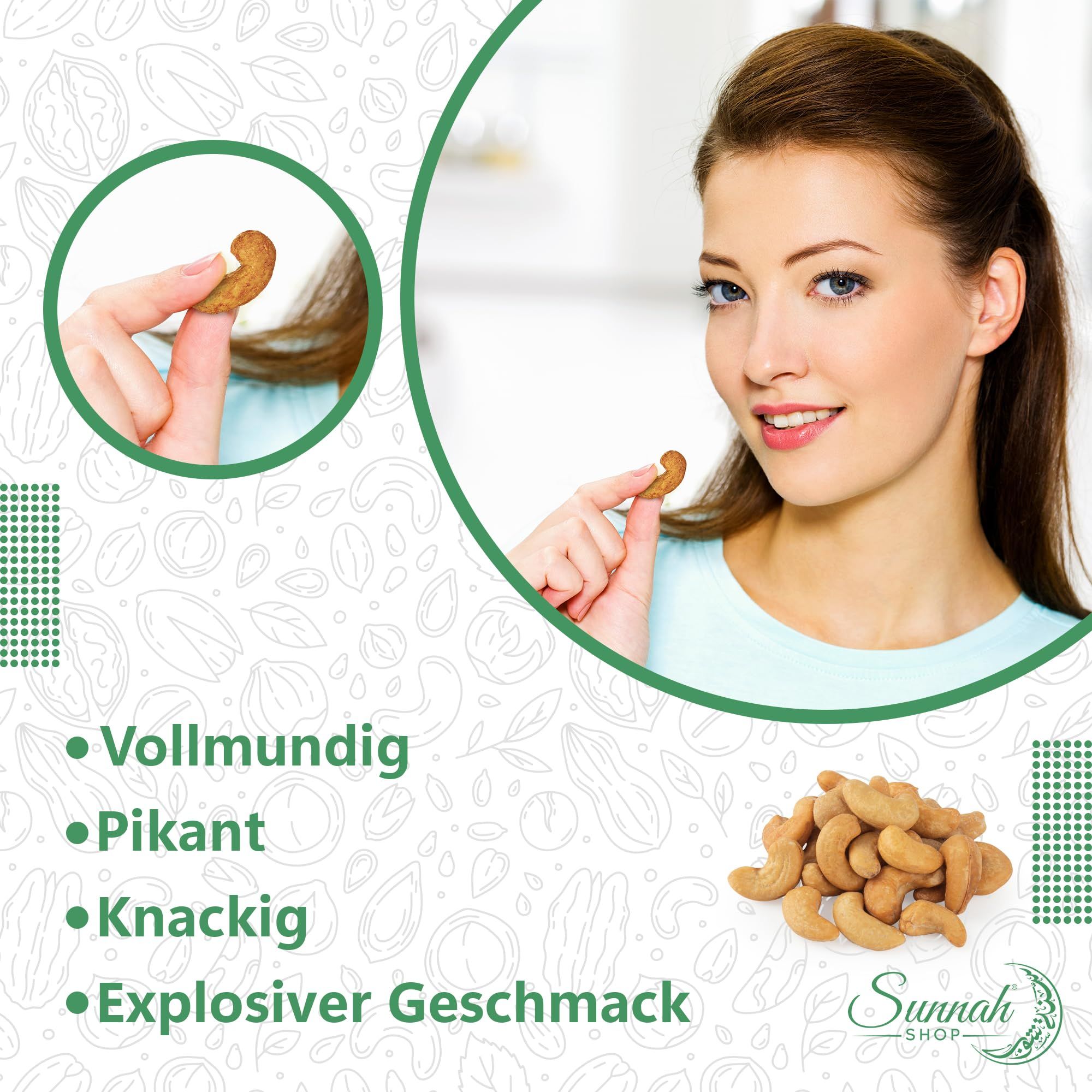 Sunnah Shop® Cashewkerne Pikant