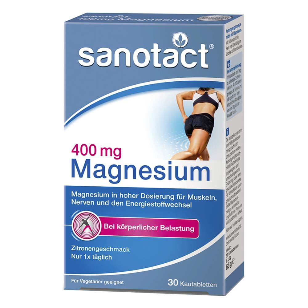 Sanotact Magnesium 400 Kautabletten