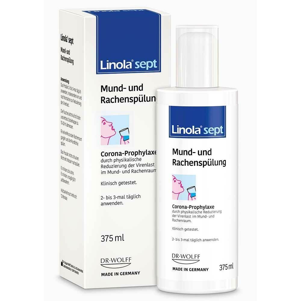 Linola® sept Antivirale Mund- und Rachenspülung - Mundspülung zum Gurgeln und Spülen