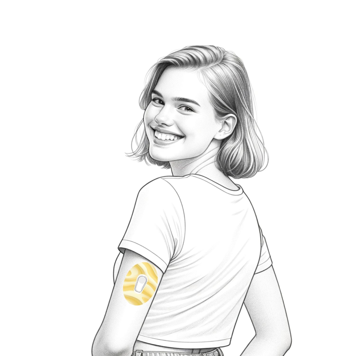 Diasticker® Dexcom G6 Fixiertapes "Buttercream"