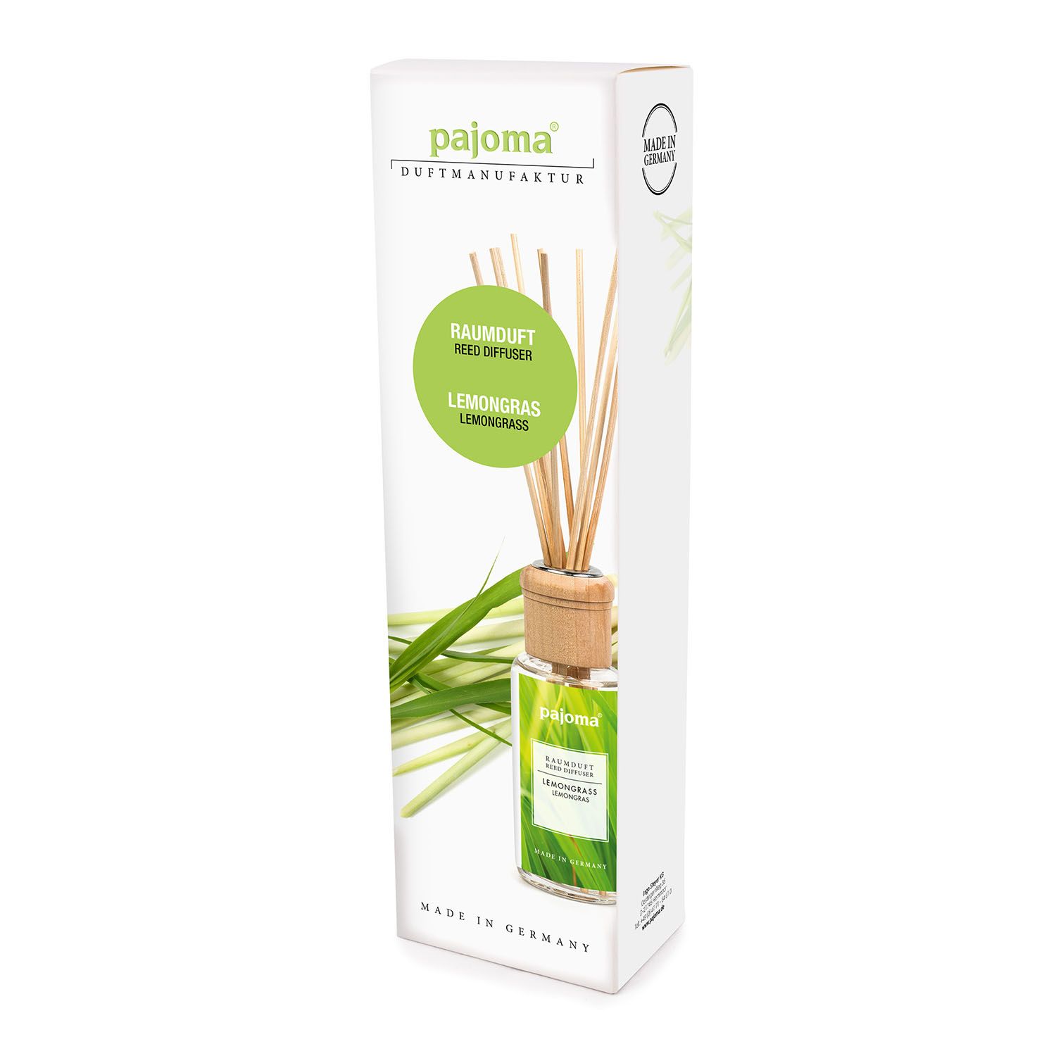 pajoma® Raumduft 100 ml inkl. Duftstäbchen, Lemongras