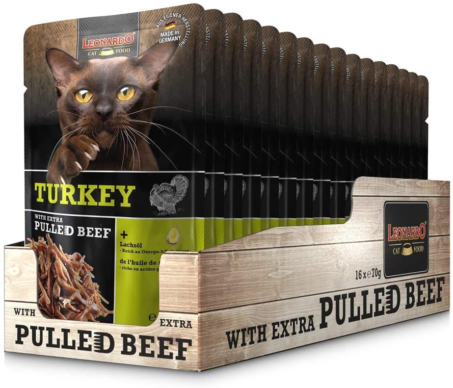 Leonardo Frischebeutel Pulled Turkey mit Fleischstreifen
