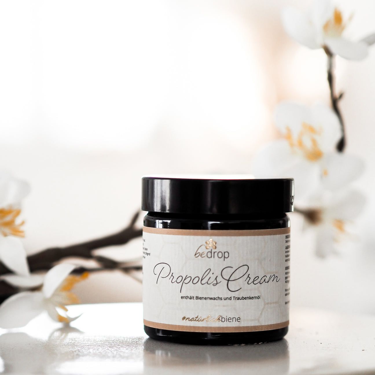 bedrop Vorteilsset: Hochdosierte Propolis Creme Salbe mit Bienenwachs & Traubenkernöl im 3er Set