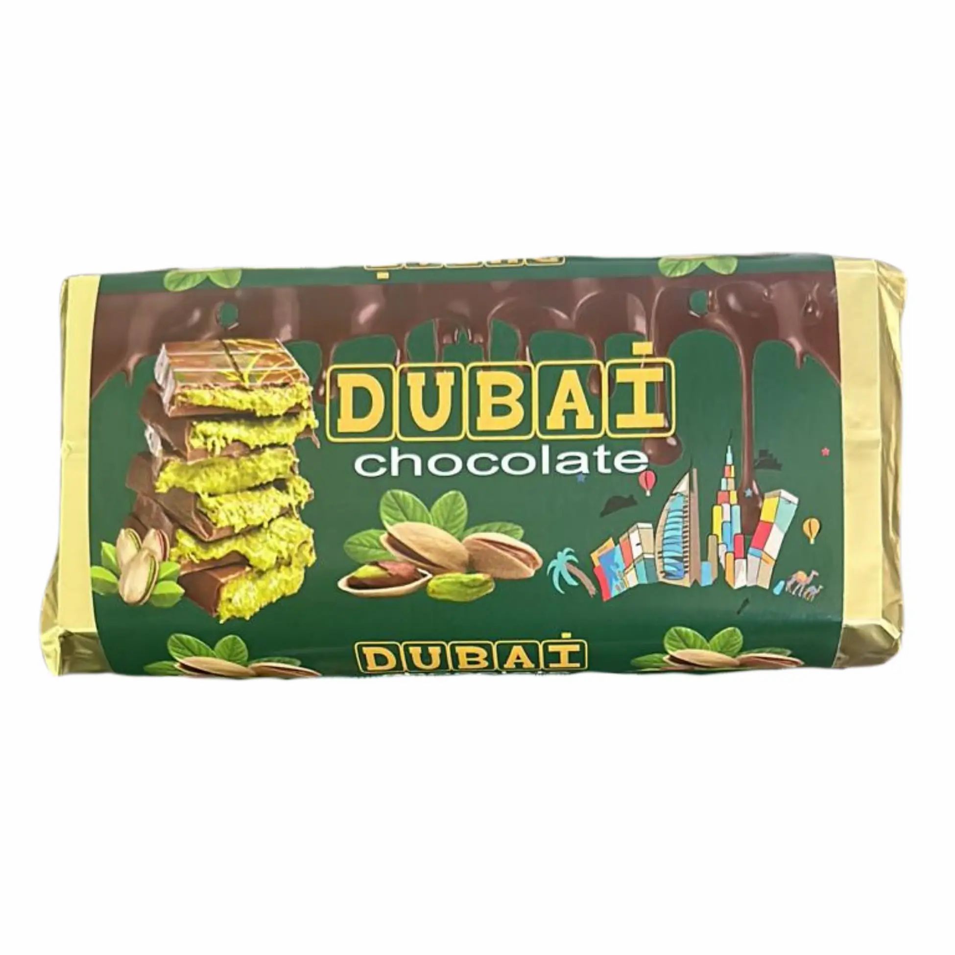 Dubai Schokolade mit Pistazien und Kadayif