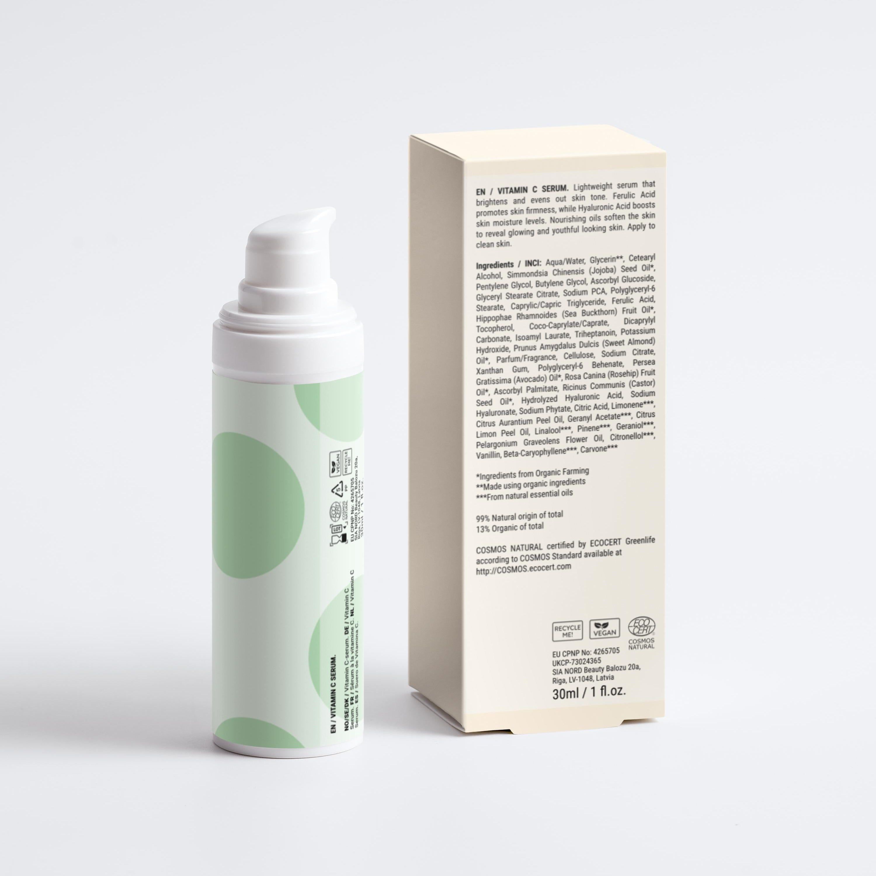 Zero Skin Vitamin C Serum, strahlkraftfördernd glättend für trockene und reife Haut