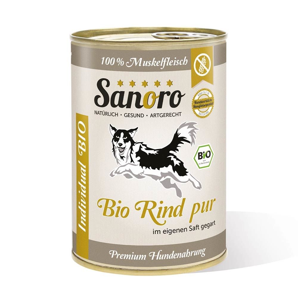 Sanoro - BIO-Rind Pur - Pures Muskelfleisch vom BIO-Rind