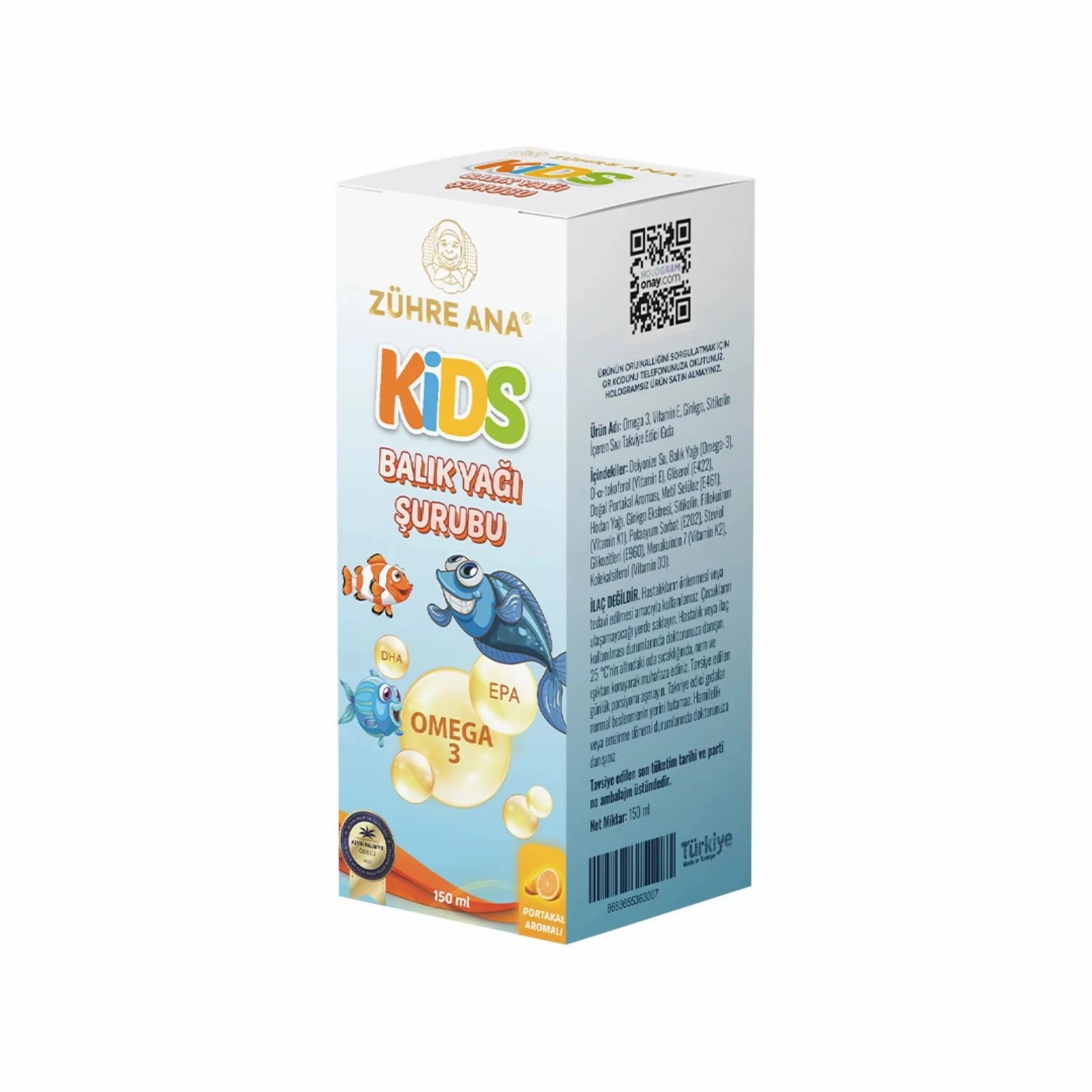Zühre Ana Kids Fischöl Sirup