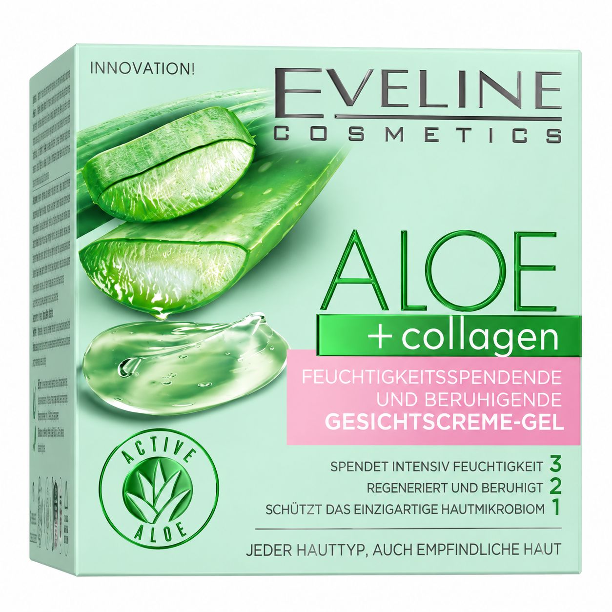Eveline Cosmetics Organic Aloe Collagen Gesichtsgelcreme 50 ml