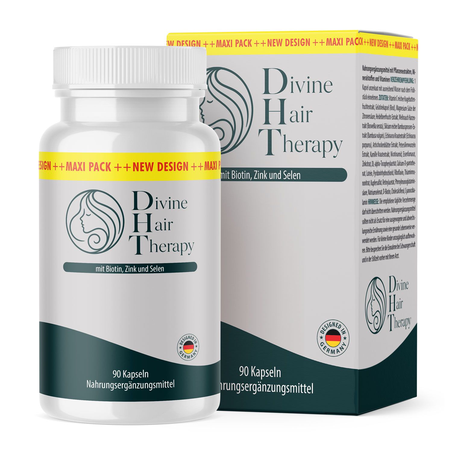 Divine Hair Therapy - der natürliche Blocker bei ungesunden Haaren 90 St Kapseln