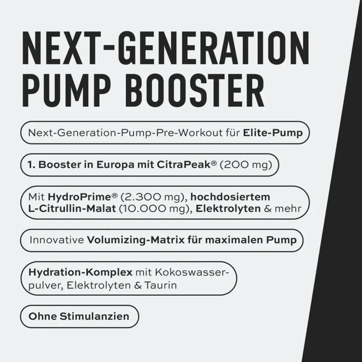 ESN Crank Pump Pro 2.0: Next-Generation Pump Booster. Informationen zu Inhaltsstoffen.