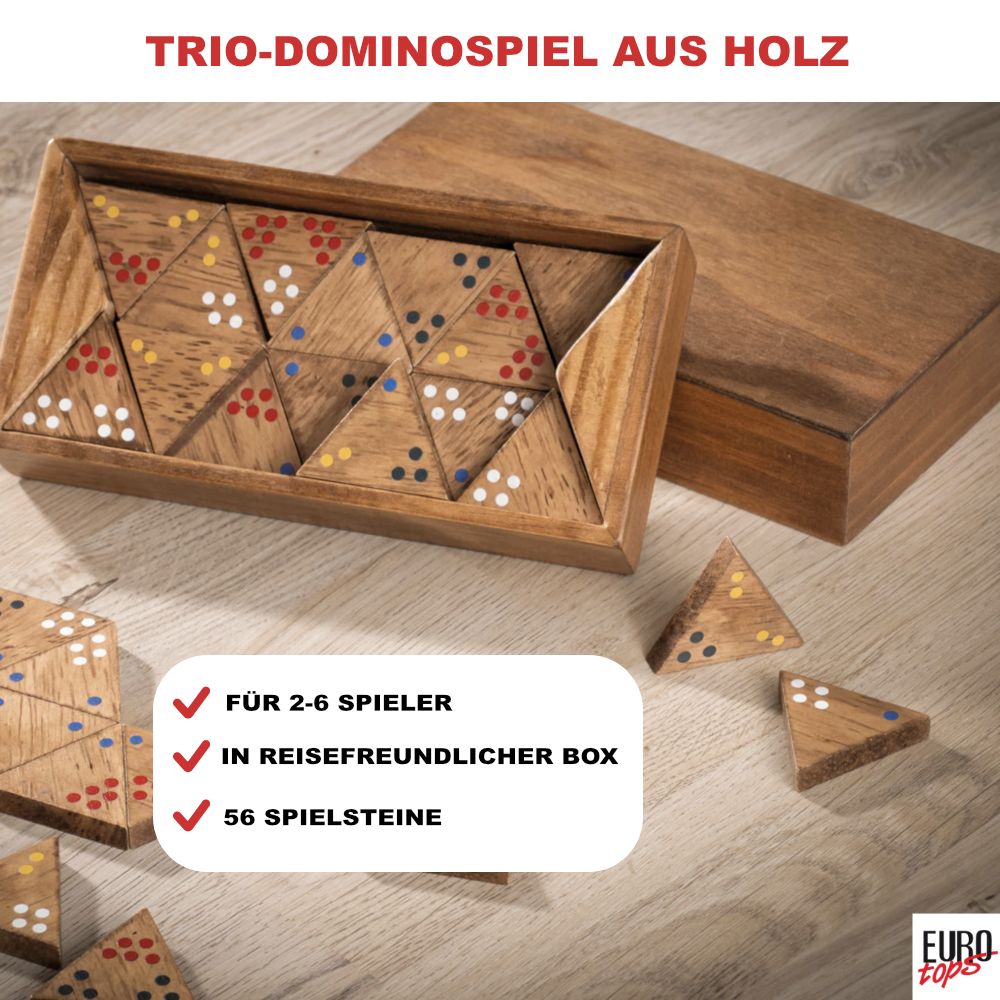 Holzspielbrett mit Zahlenreihen 1-10, grüner Spielfläche und Würfeln. Spielsteine sind in den Reihen.