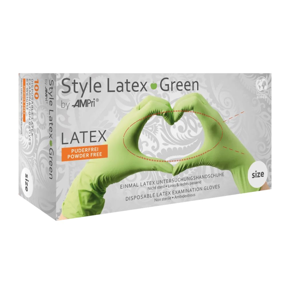 Style Latex Green 100 St Handschuhe