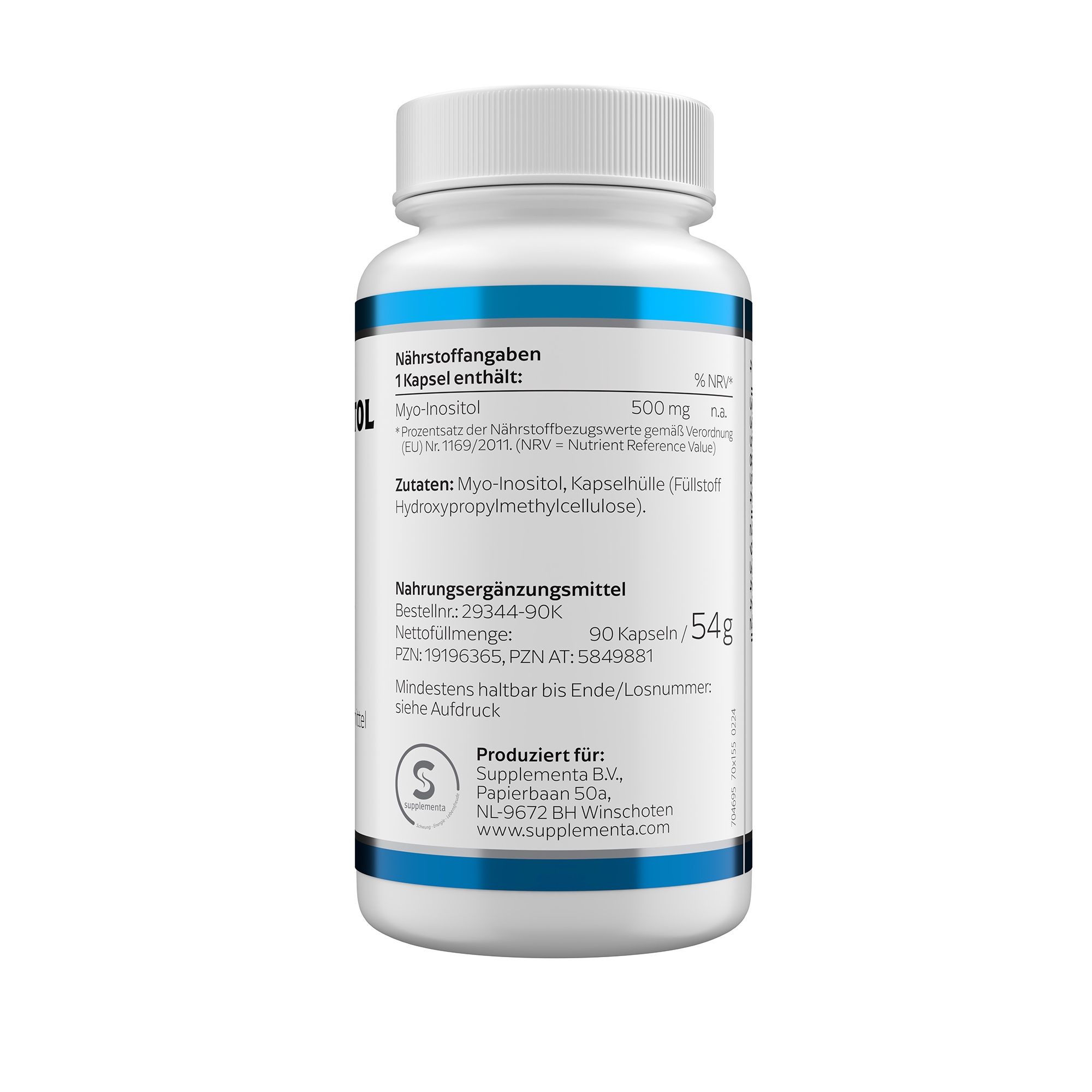 Klean Labs Myo-Inositol 500 mg