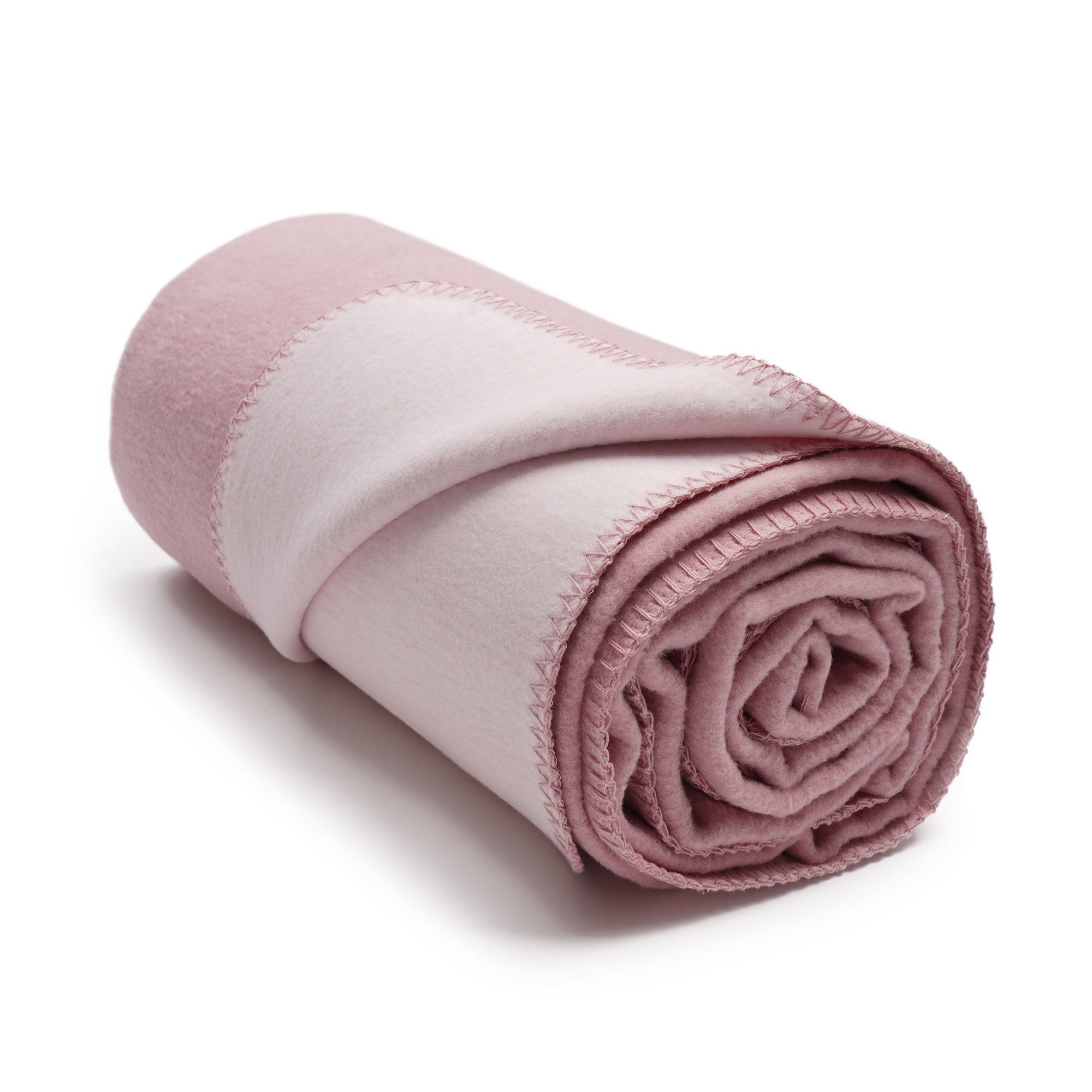 yogabox Yogadecke / Meditationsdecke zweifarbig - 200 x 150 x 1,0 cm - rosa chiaro / hellrosa