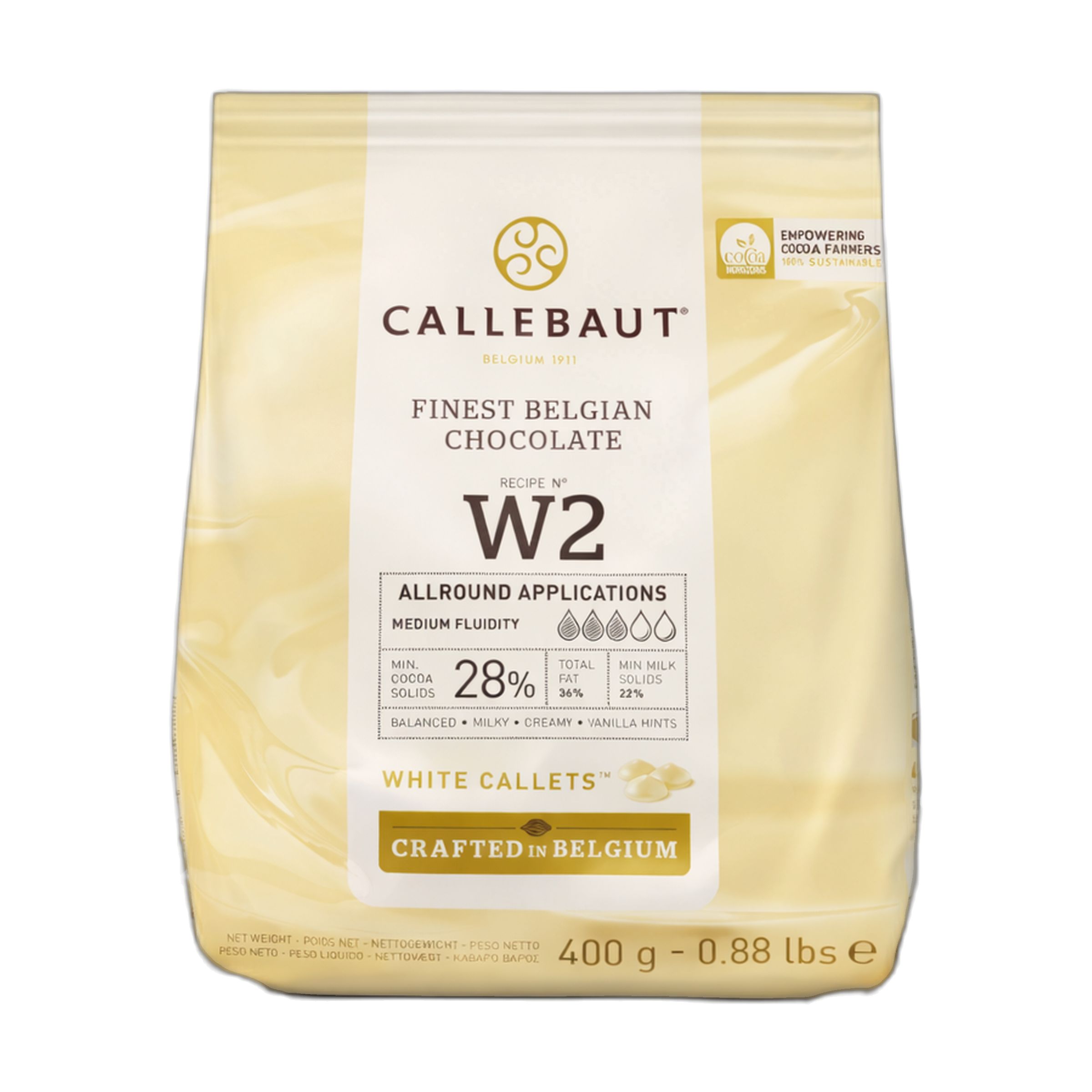 Callebaut W2 Kuvertüre Callets 400 g