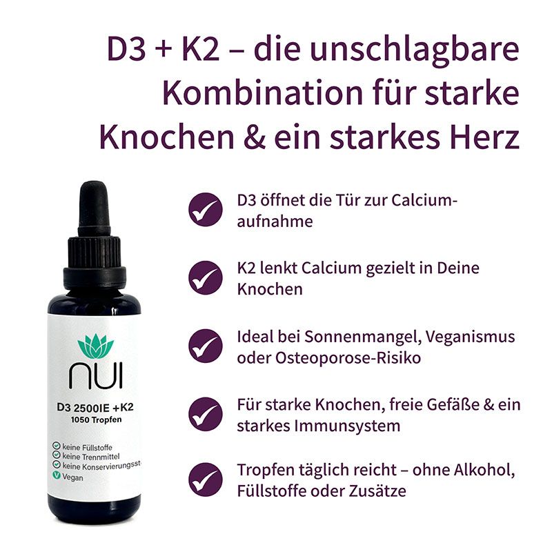 NUI Vitamin D3&K2 2.500IE