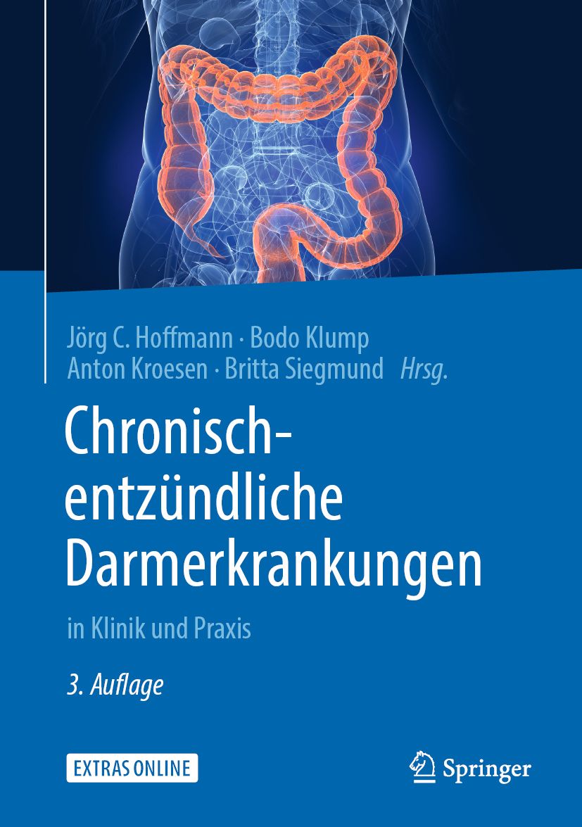 Buchcover mit Titel: Chronisch-entzündliche Darmerkrankungen. Autorennamen und Springer-Logo sind sichtbar.