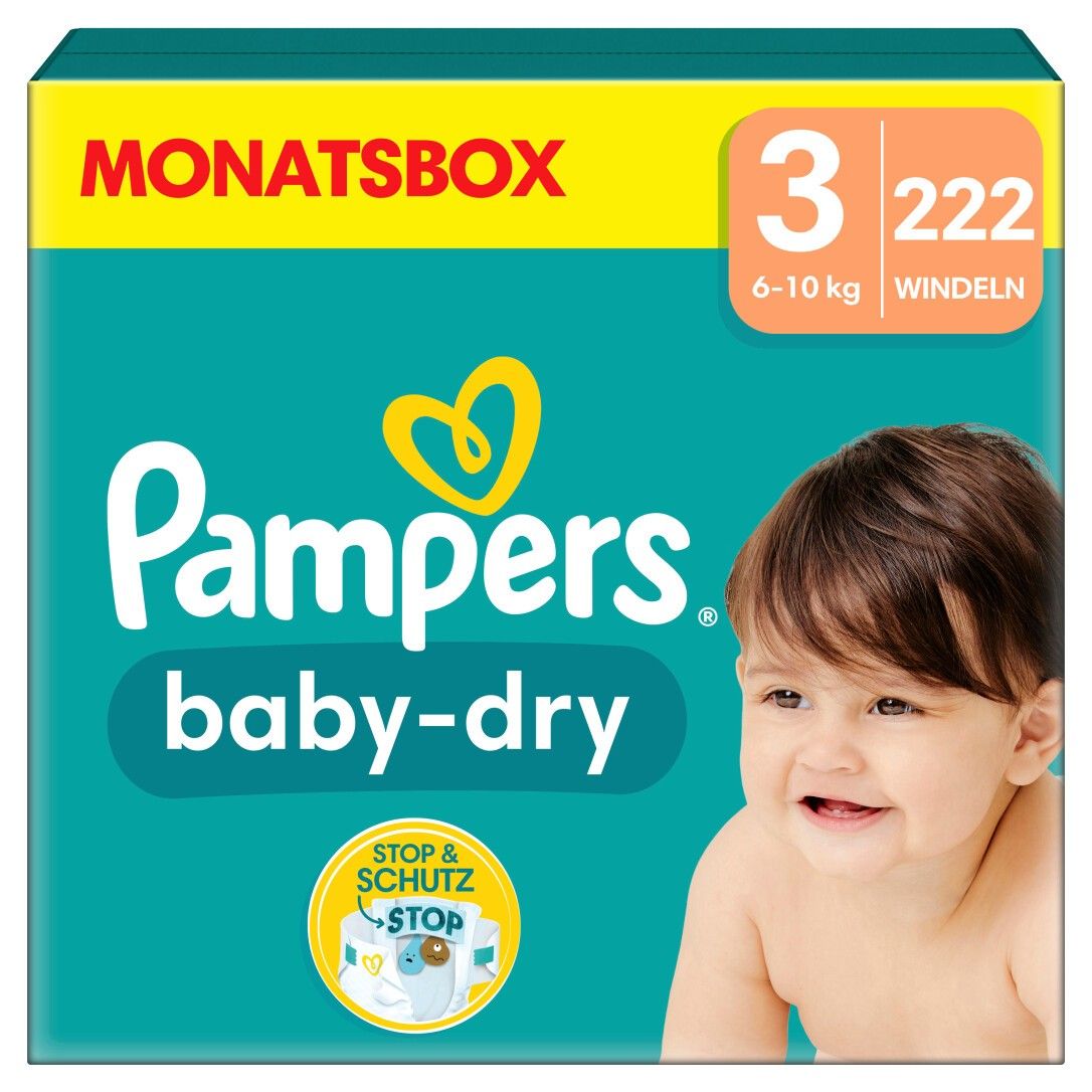 Pampers Baby-Dry Windeln Monatsbox