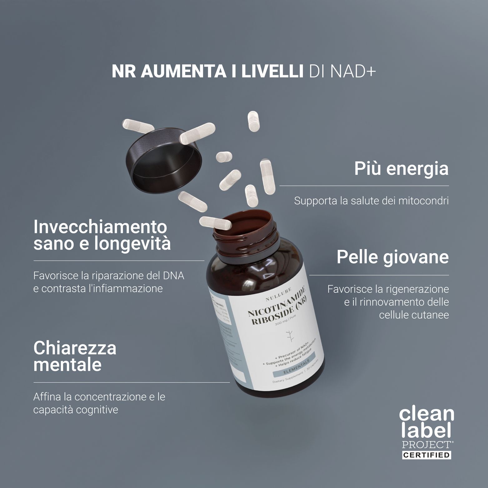 Nullure Nicotinamide Riboside 300mg Kapseln