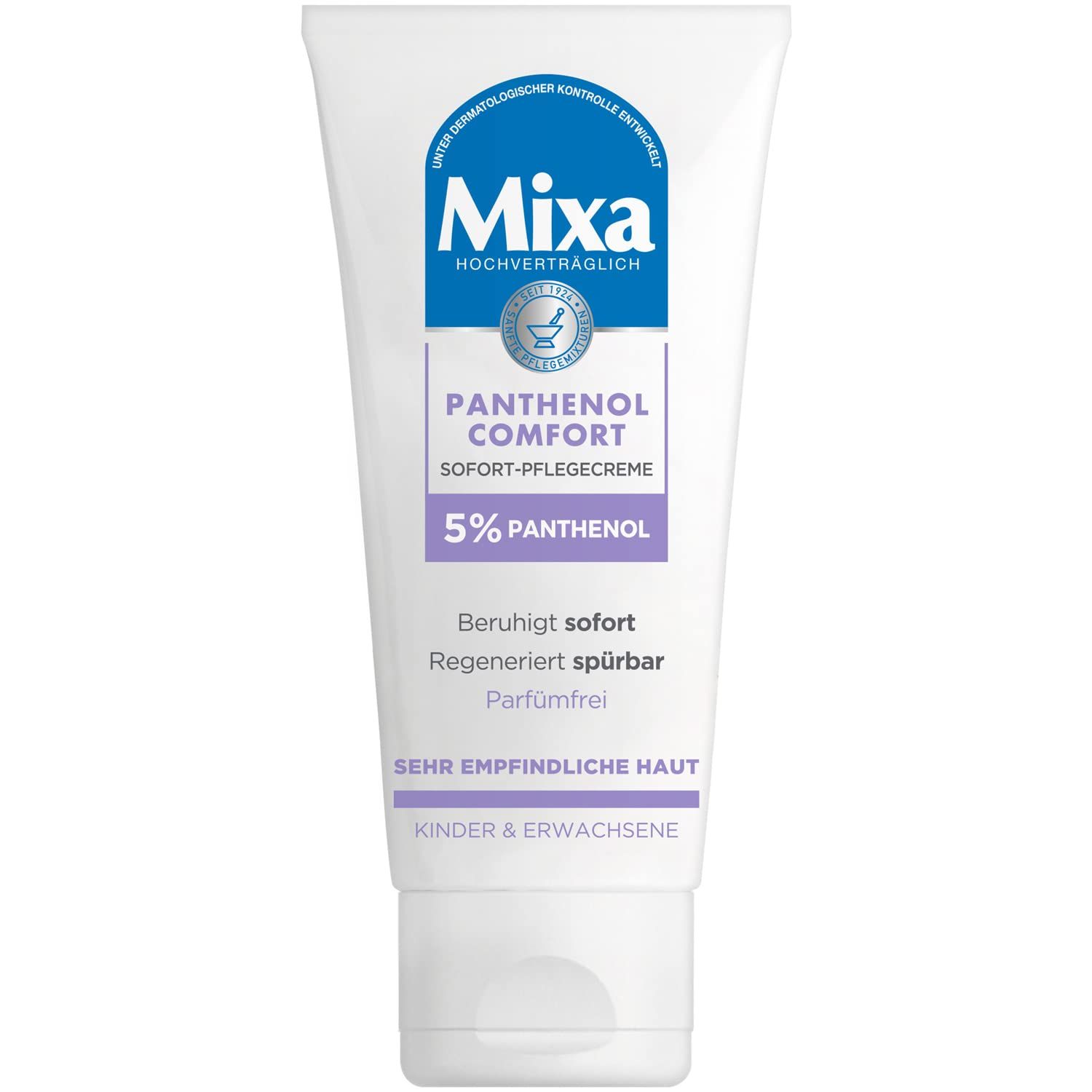 Mixa Soforthilfe-Creme für empfindliche und gereizte Haut, heilende Creme gegen Rötungen