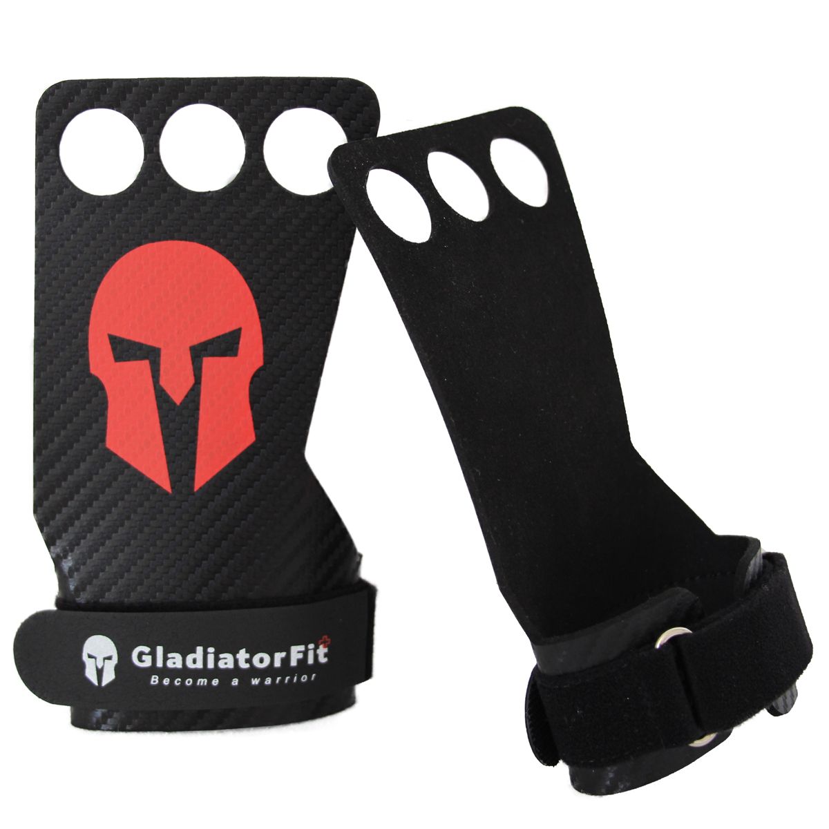 GladiatorFit Crosstraining Dreifinger-Grips aus Carbon | XL