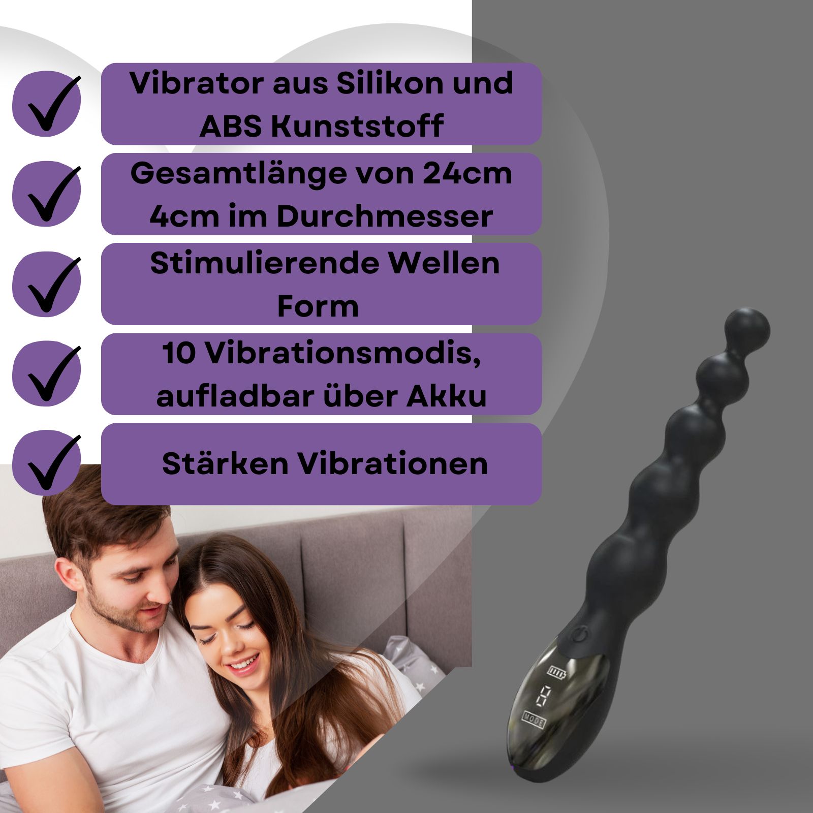 Analvibrator mit Kugeln - Jamie - Lovelyness