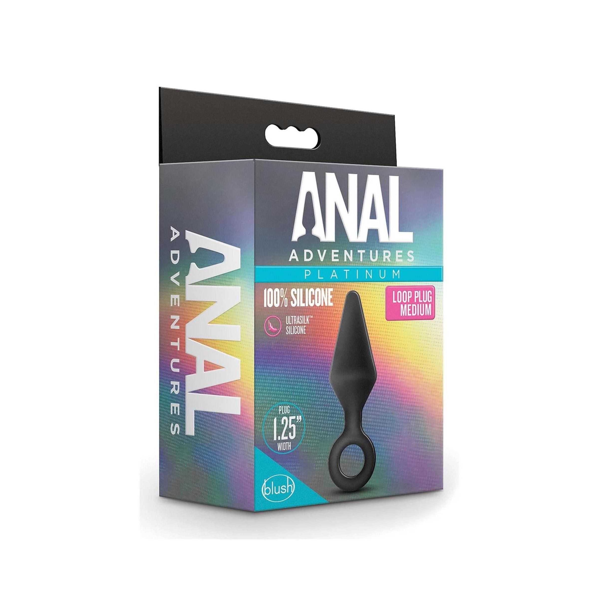 Blush - ANAL ADVENTURES PLATINUM SILICONE LOOP Plug