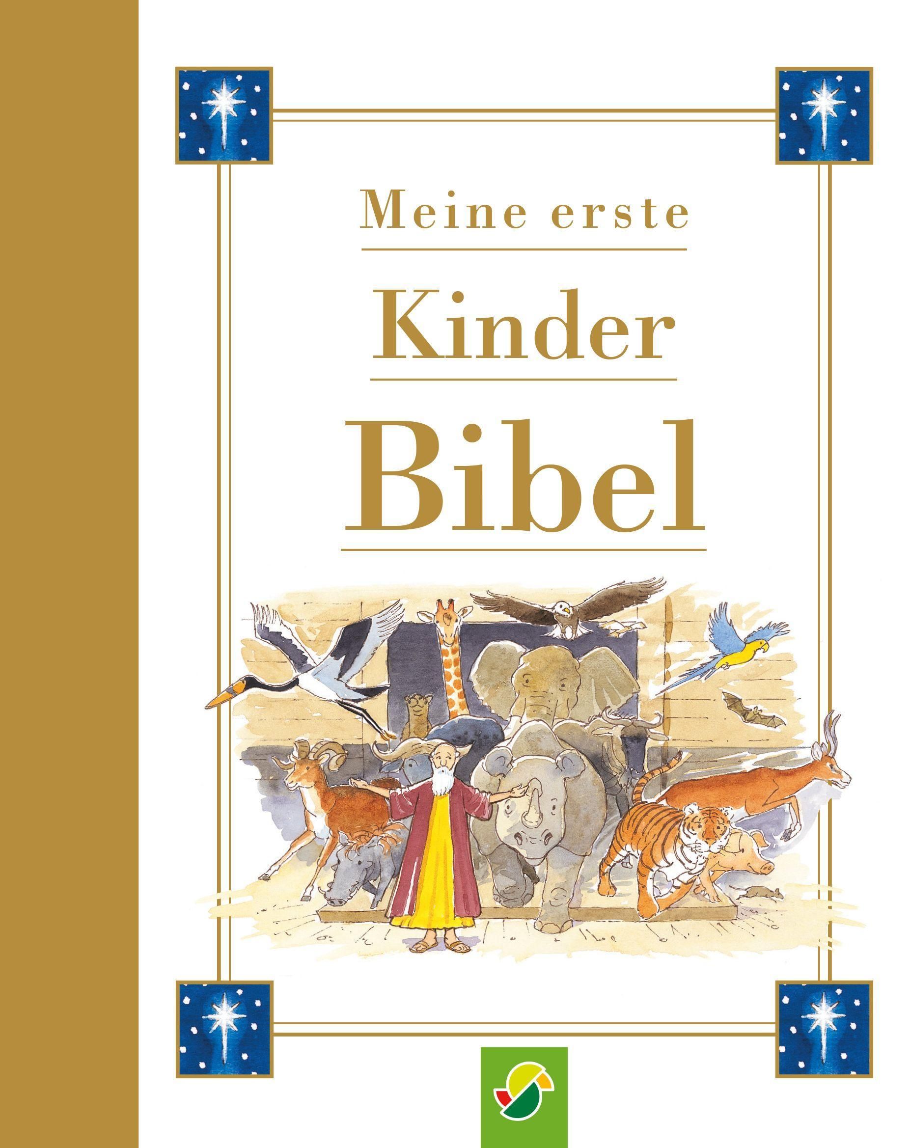 Meine erste Kinderbibel Weiß, mit goldfarbenem Buchrücken