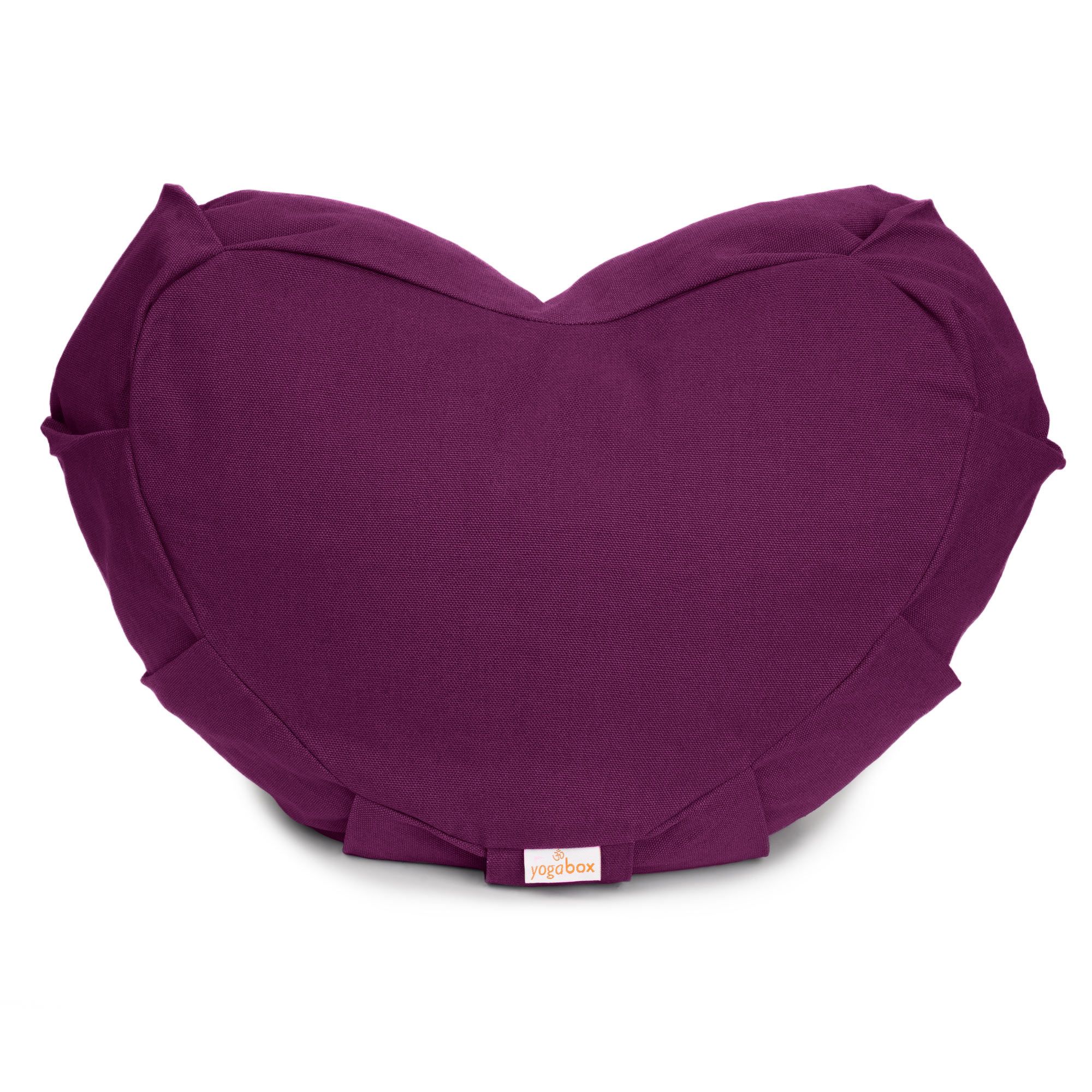 yogabox Meditationskissen Zafu ZEN Halbmond Basic mit ZIP - aubergine 42 x 15,0 cm 1 St