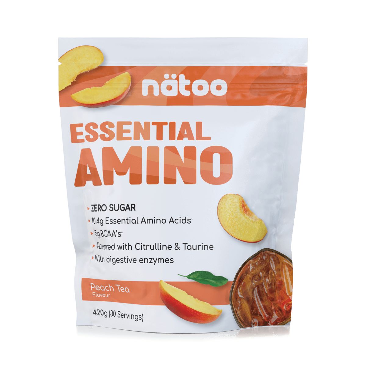 Natoo Essential Amino gusto Peach Tea