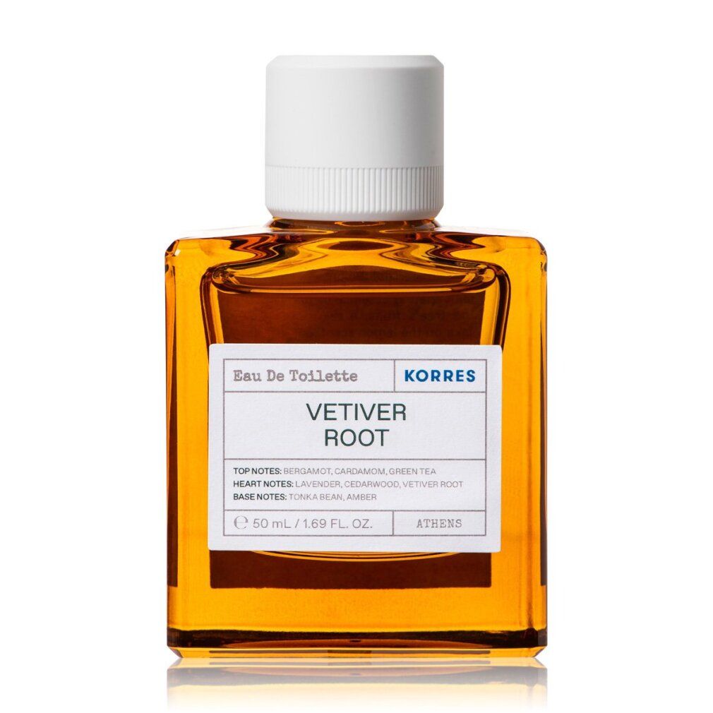 Korres Vetiver Root Eau de Toilette Flakon.