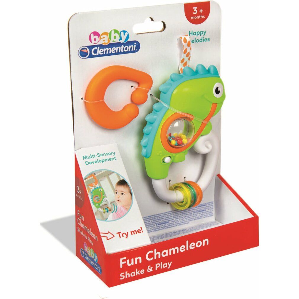 Elektronische Rassel mit Griff - Chameleon