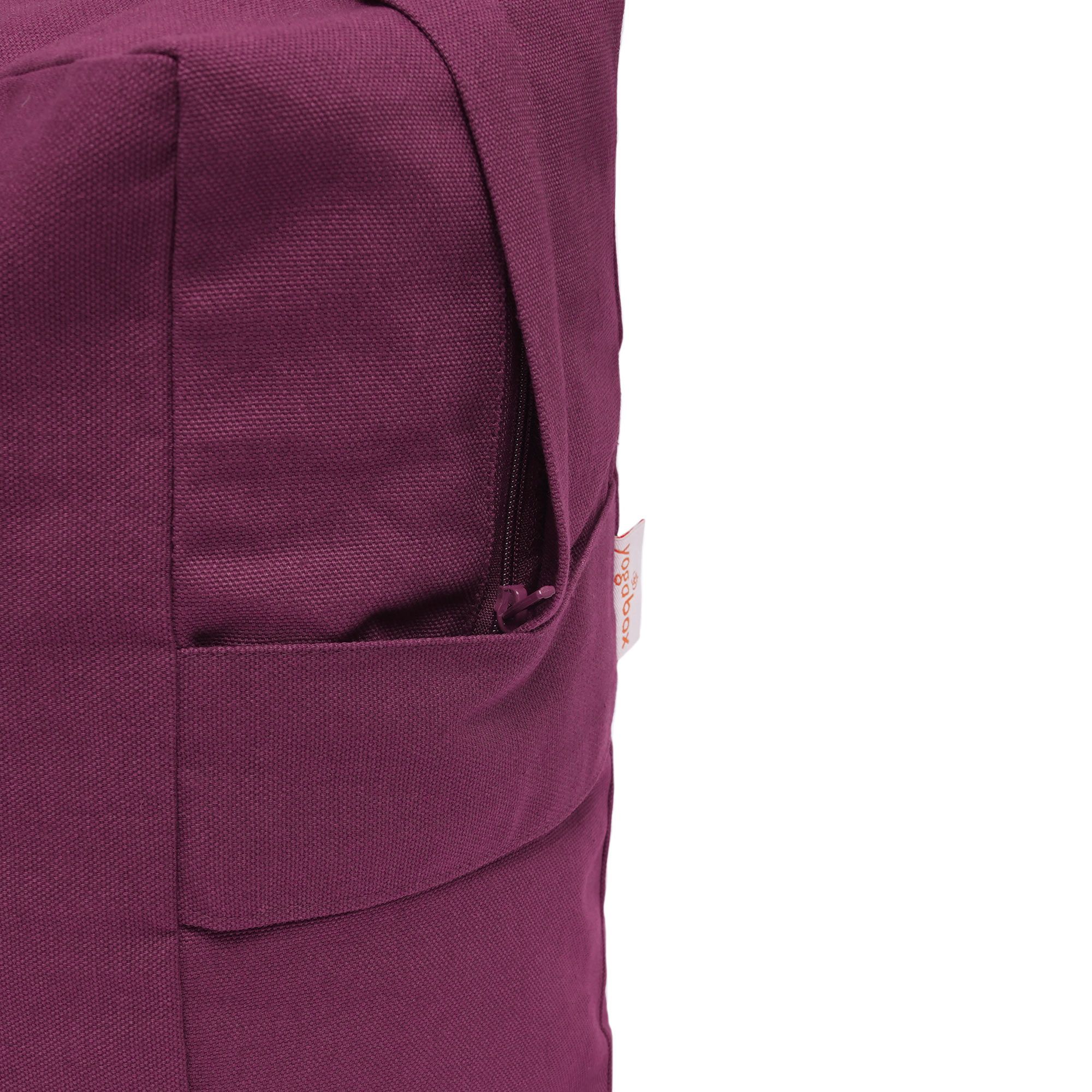 yogabox VIPASSANA Kissen XL - aubergine - 45 x 33 x 13,0 cm