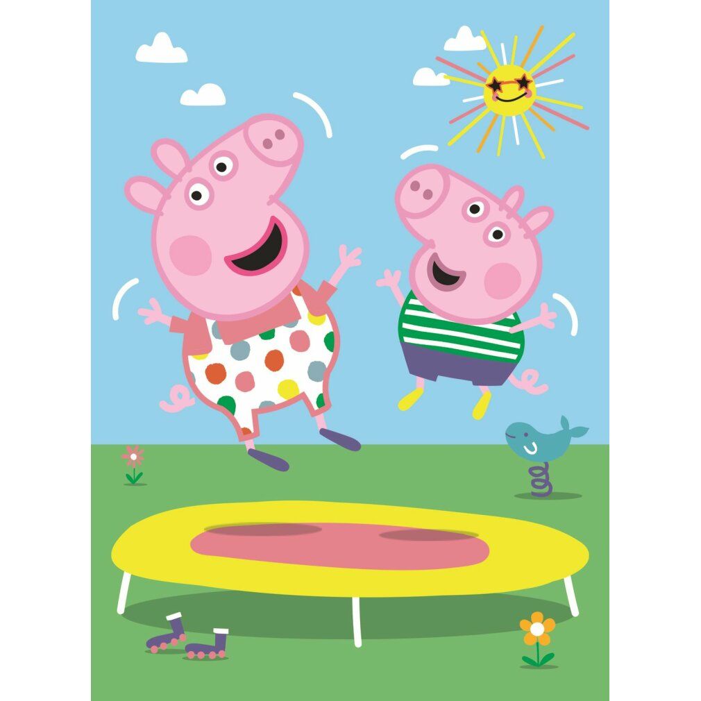trefl Puzzle Peppa Pig: Auf dem Trampolin 20 Stück