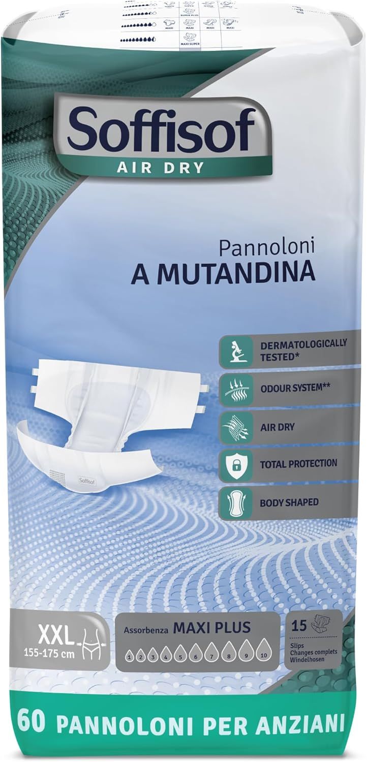 Soffisof Air Dry Pannoloni con Adesivi Maxi Plus