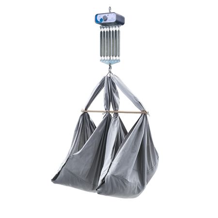 swing2sleep - für Zwillinge-heia Set mit dream2sleep Hängematte - grau/grau