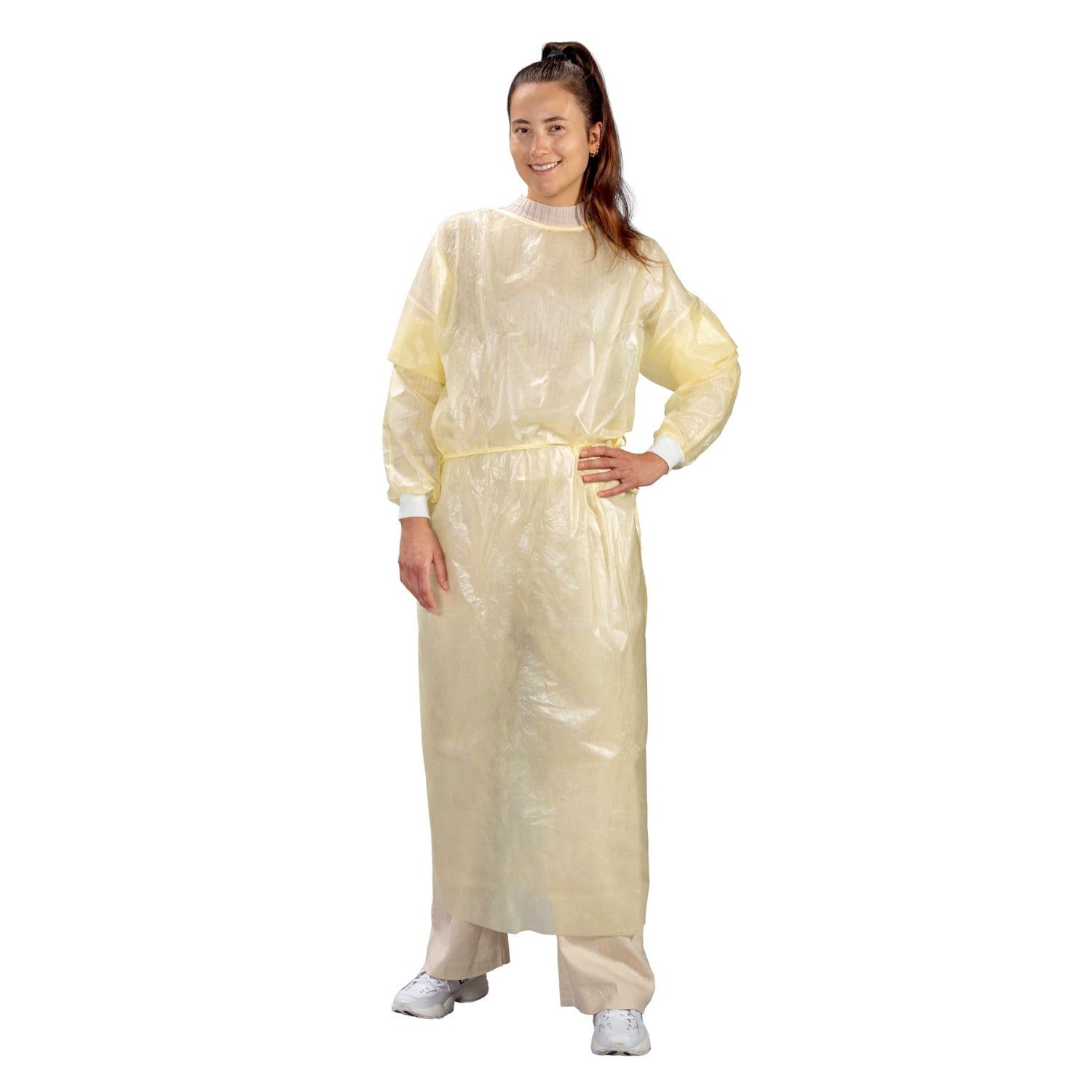 Medi-Inn Infektionsschutzkittel Select PP gelb 139 x cm 10x10 St Pflegebekleidung