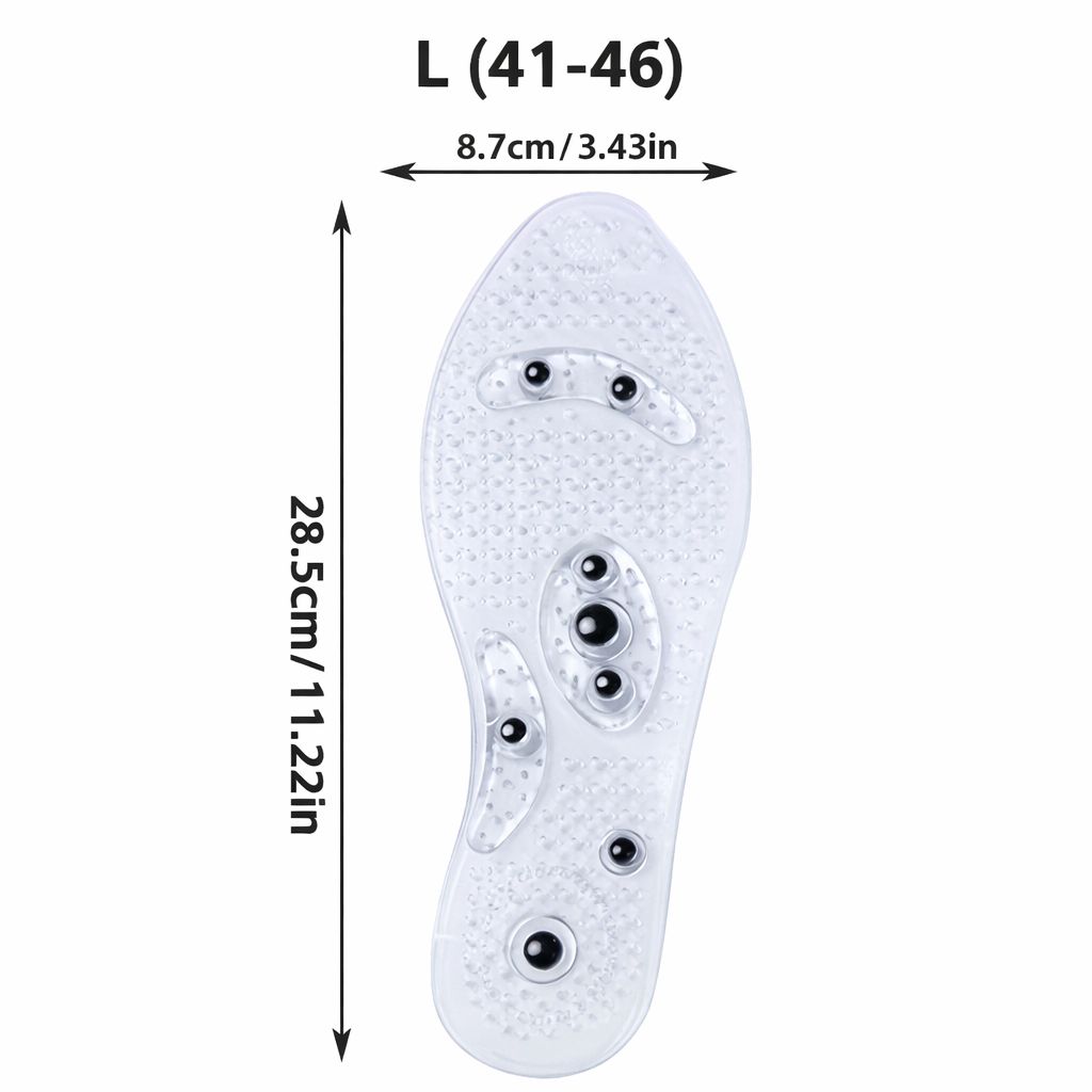 COOL-i Magnetische Akupressur,Einlegesohlen, Fußreflexzonen,Massage für Alltag und Freizeit