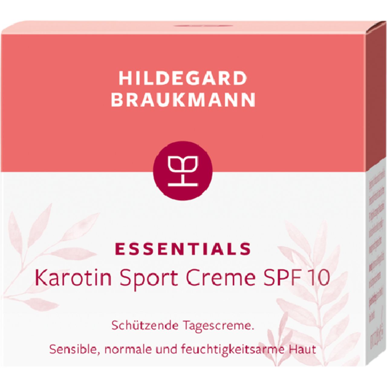 Hildegard Braukmann, Essentials Karotin Sport Creme SPF 10 50 ml Tagescreme