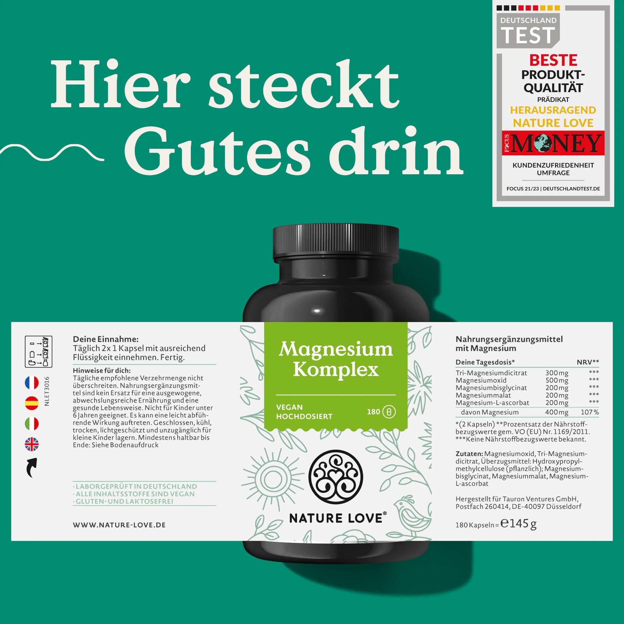 NATURE LOVE® Magnesium Komplex