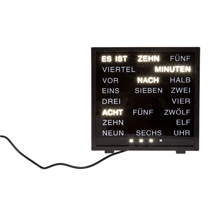Uhr Mit Wortanzeige Deutsch
