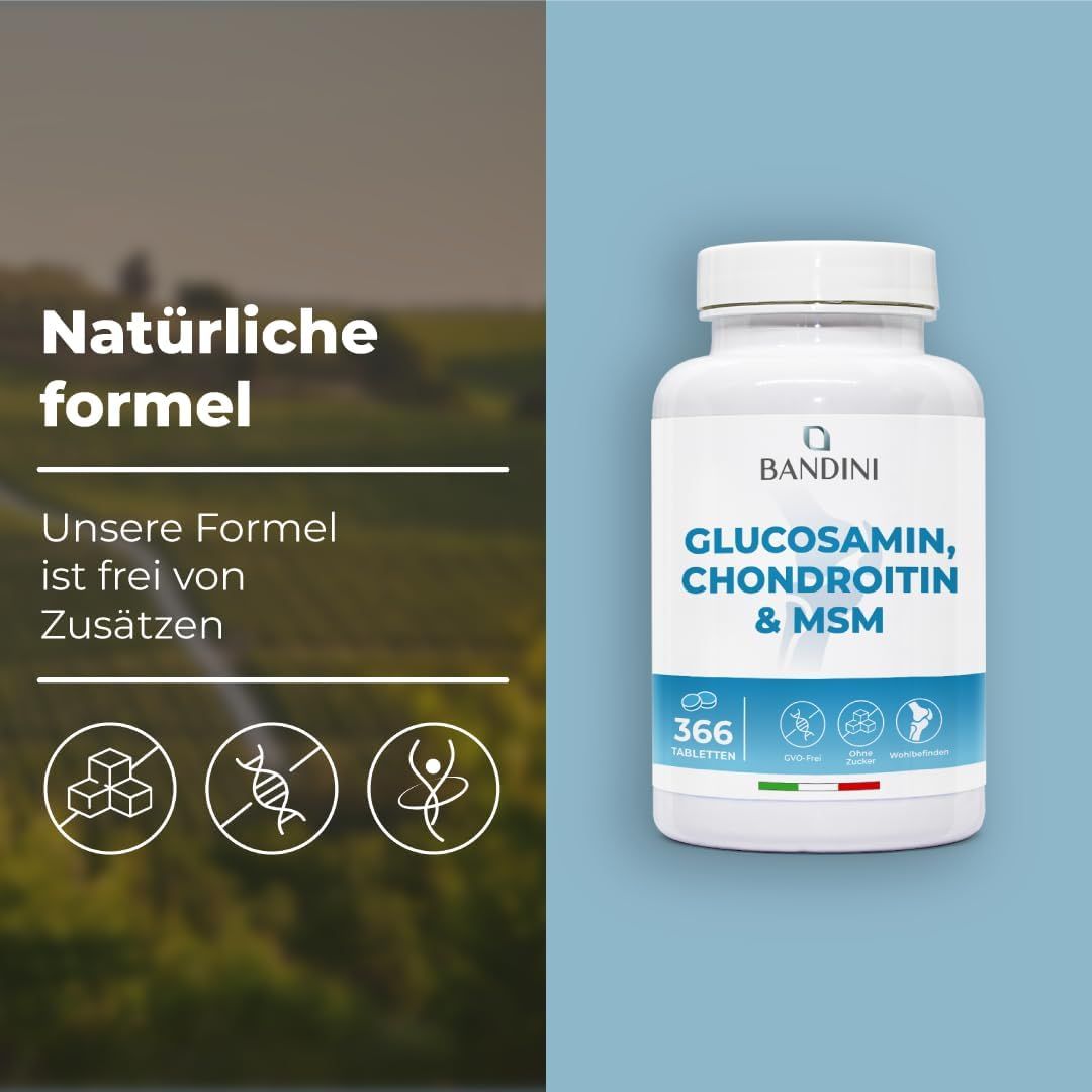 Bandini Glucosamin Chondroitin MSM mit Vitamin C Tabletten