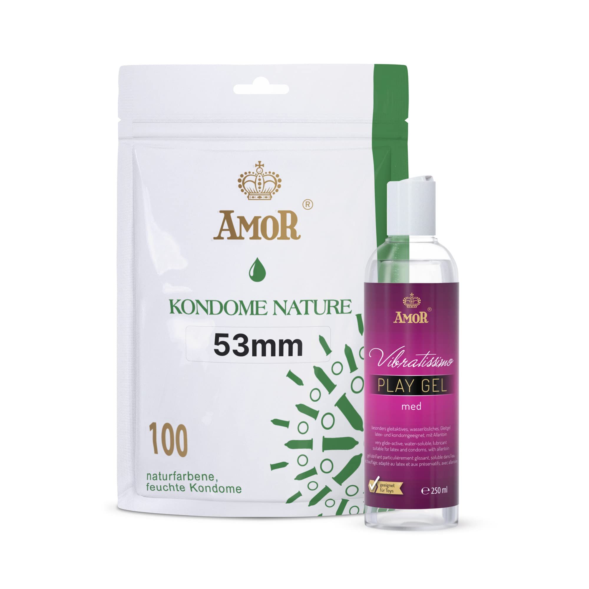 Amor Nature Kondome + PlayGel Natural Set 100 St