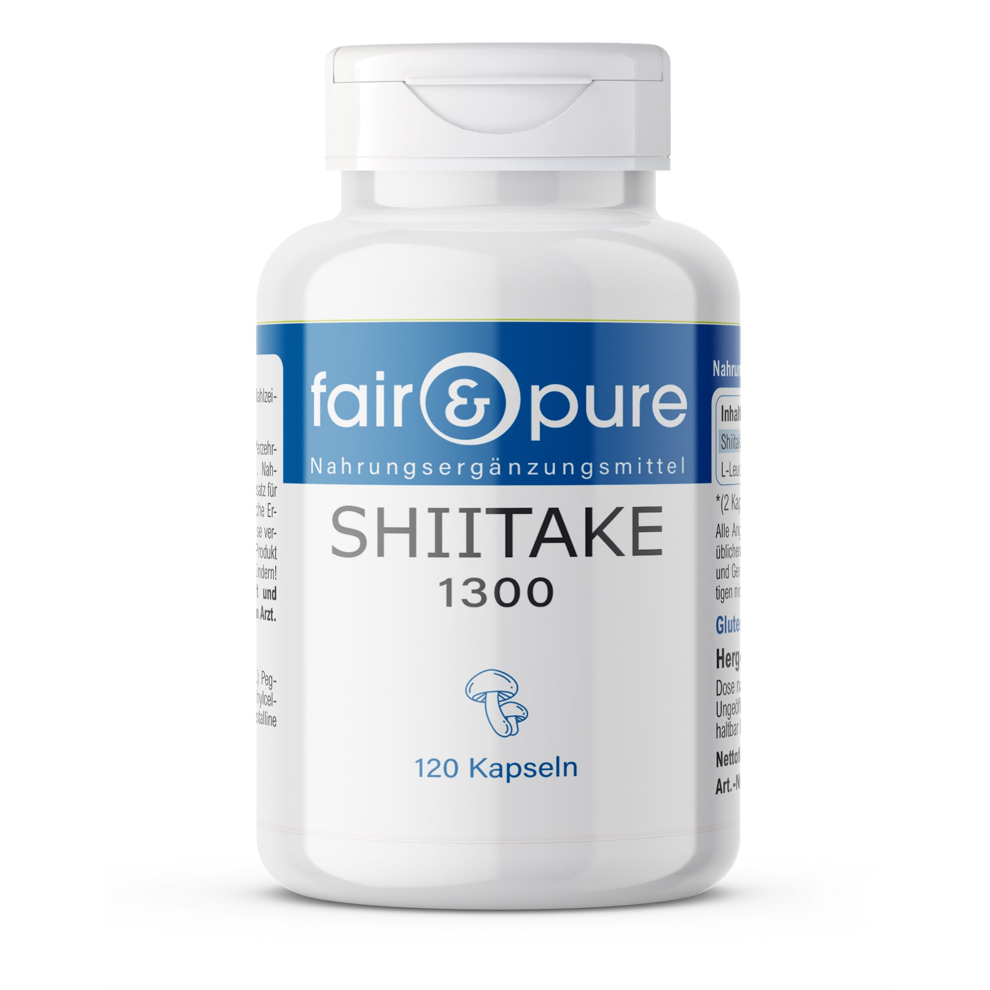 fair - pure | Shiitake 1300mg Tagesdosis 120 St
