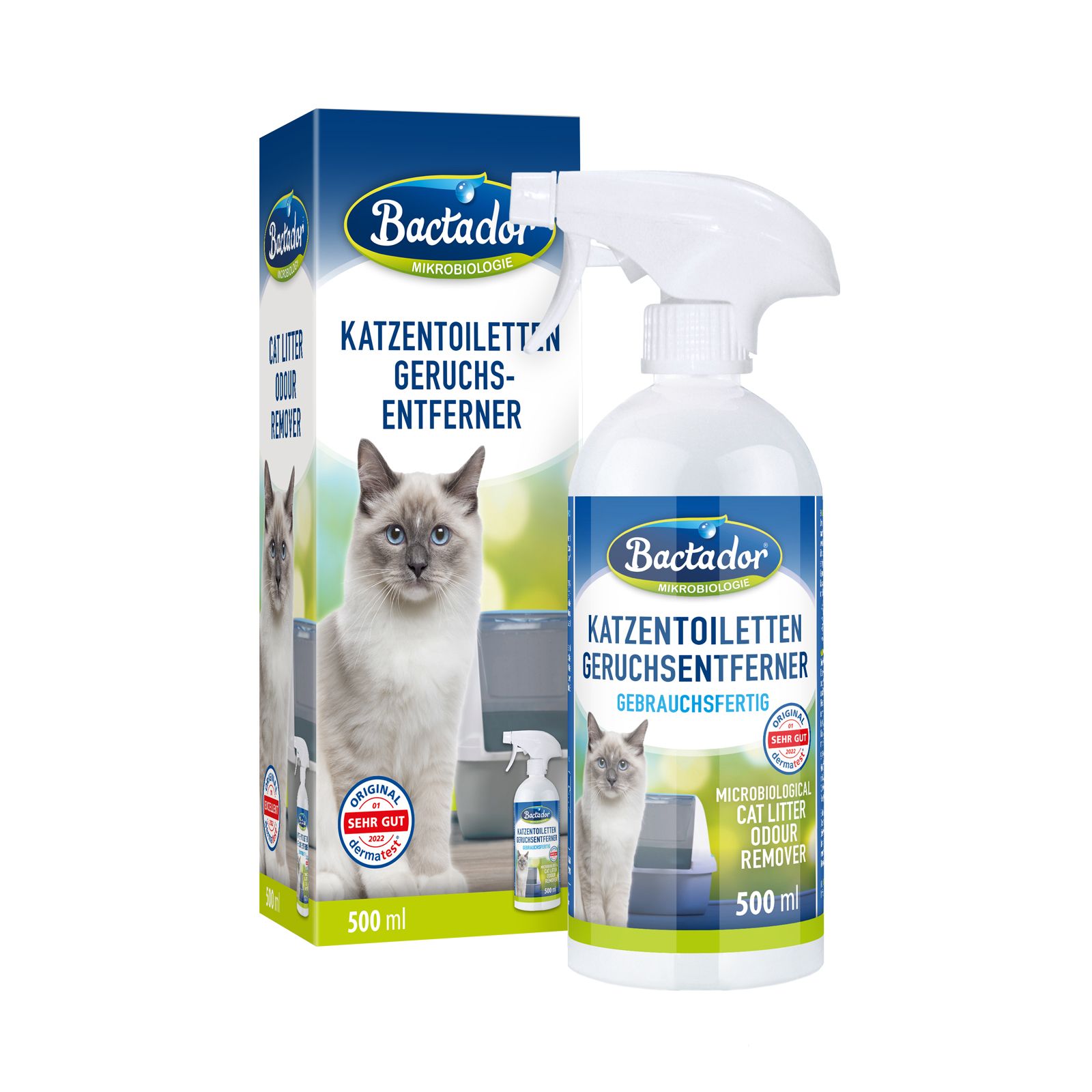 Bactador Katzentoiletten Geruchsentferner